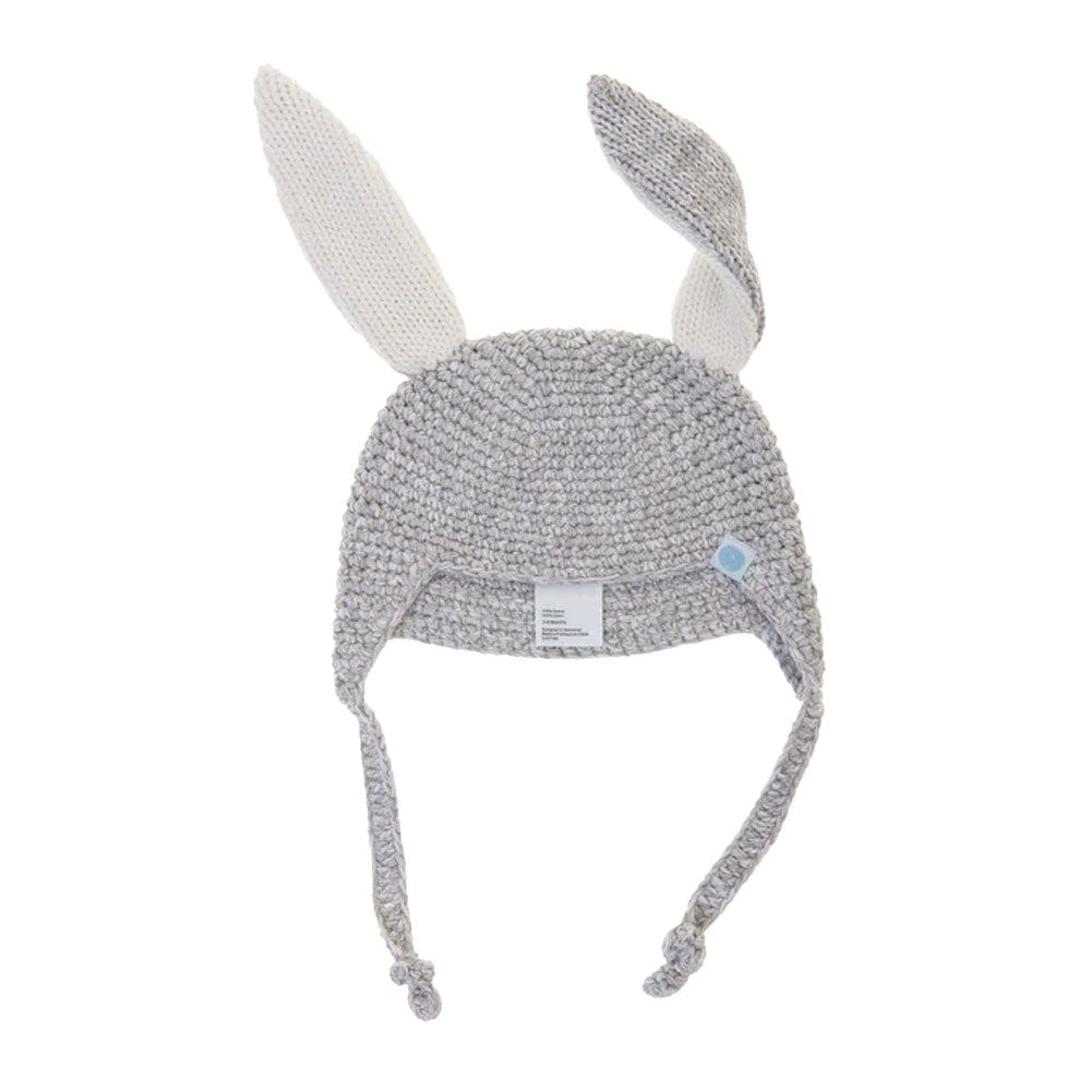GREY Beba Bean Crochet Bunny Hat By BEBA BEAN Canada - 25409