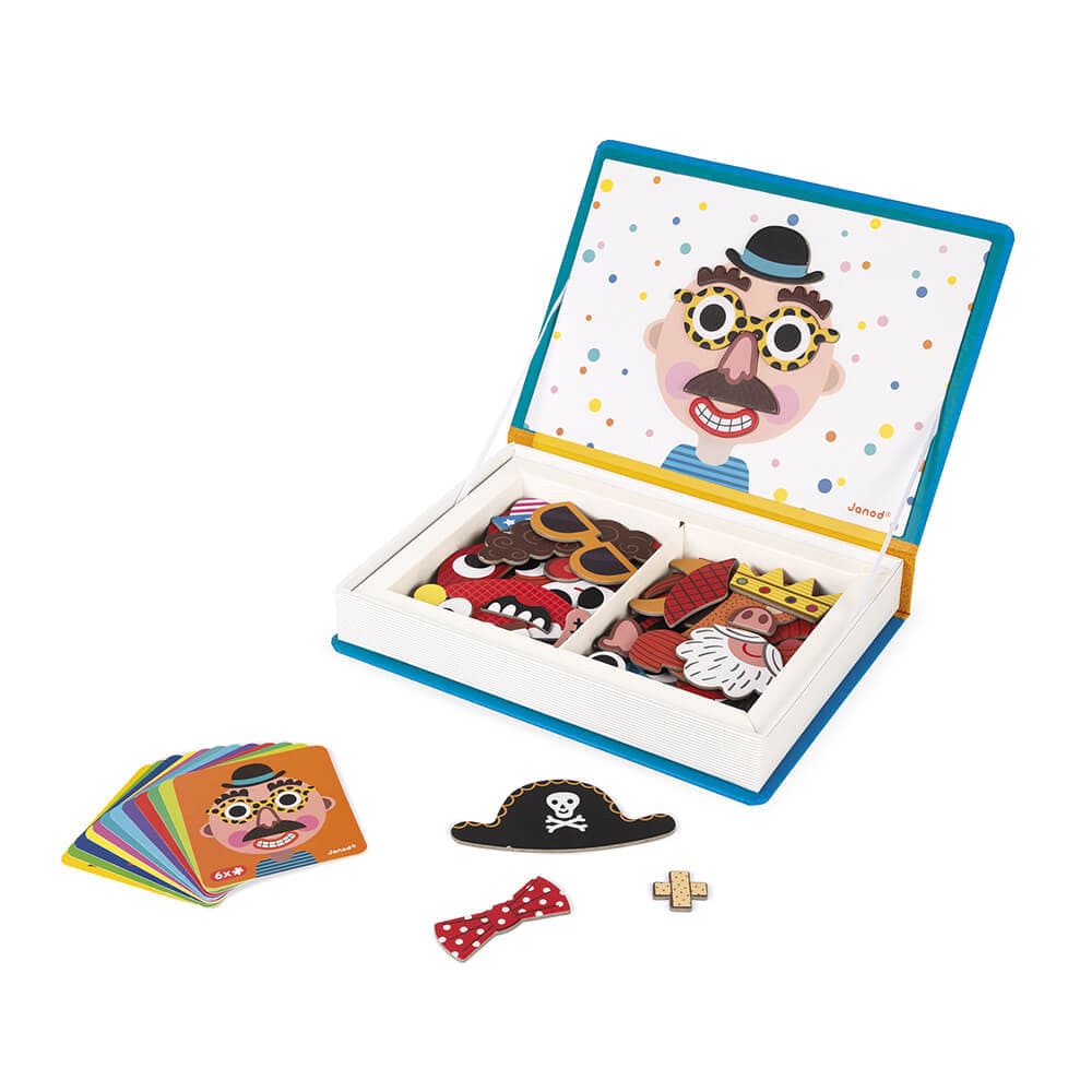 Janod Boy's Crazy Faces Magneti'Book By JANOD Canada - 50565