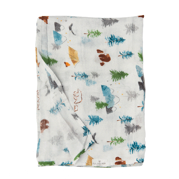 Loulou Lollipop Muslin Swaddle - Adventure Begins By LOULOU LOLLIPOP Canada - 55346