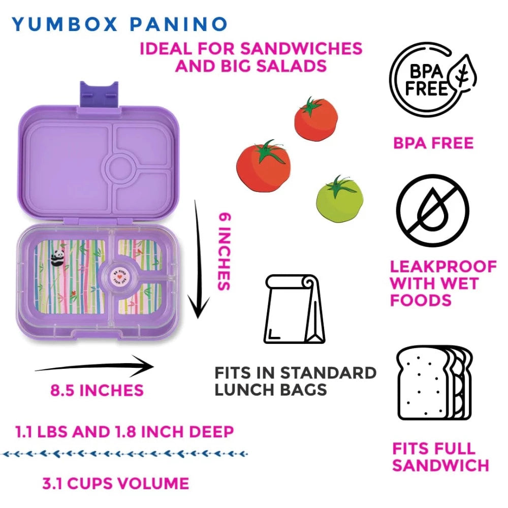 Yumbox Panino 4 Compartment - Dreamy Purple By YUMBOX Canada - 57201