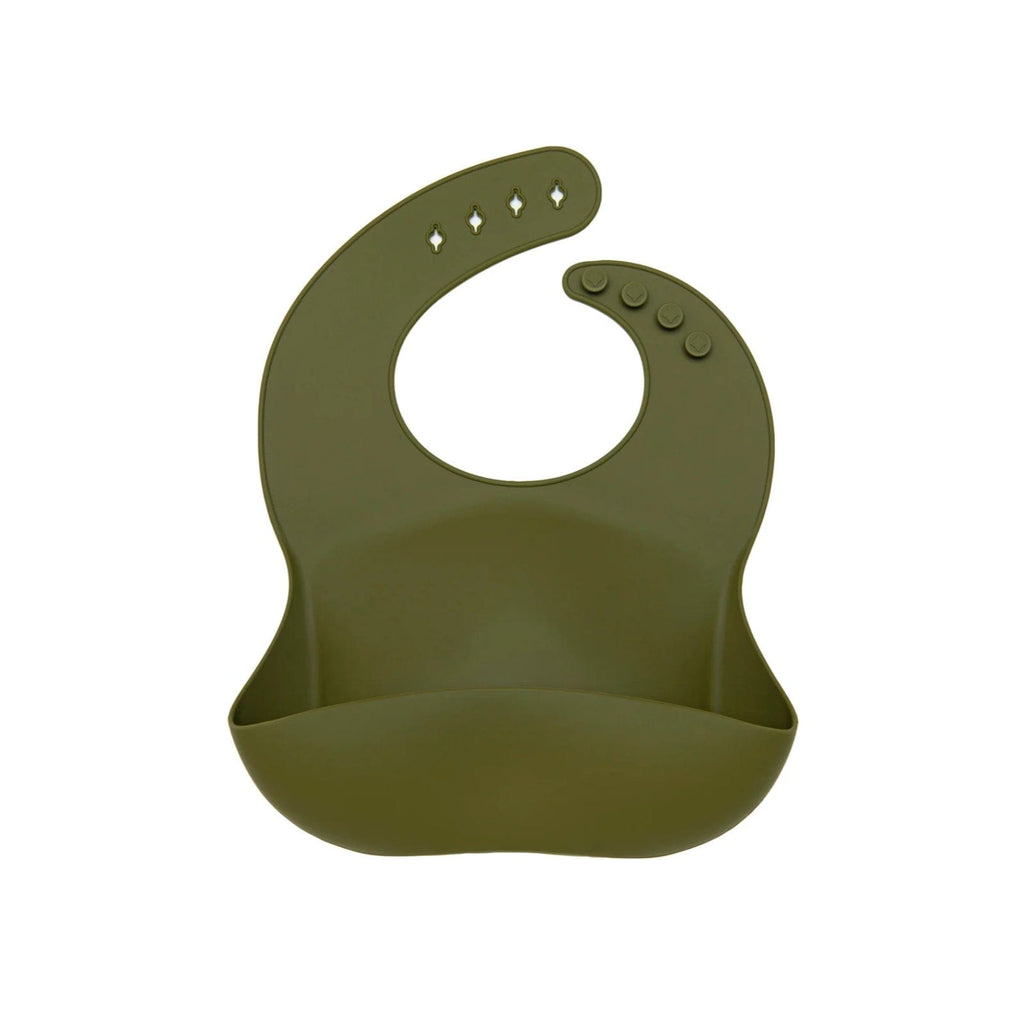 Loulou Lollipop Silicone Bib - Olive By LOULOU LOLLIPOP Canada - 66104