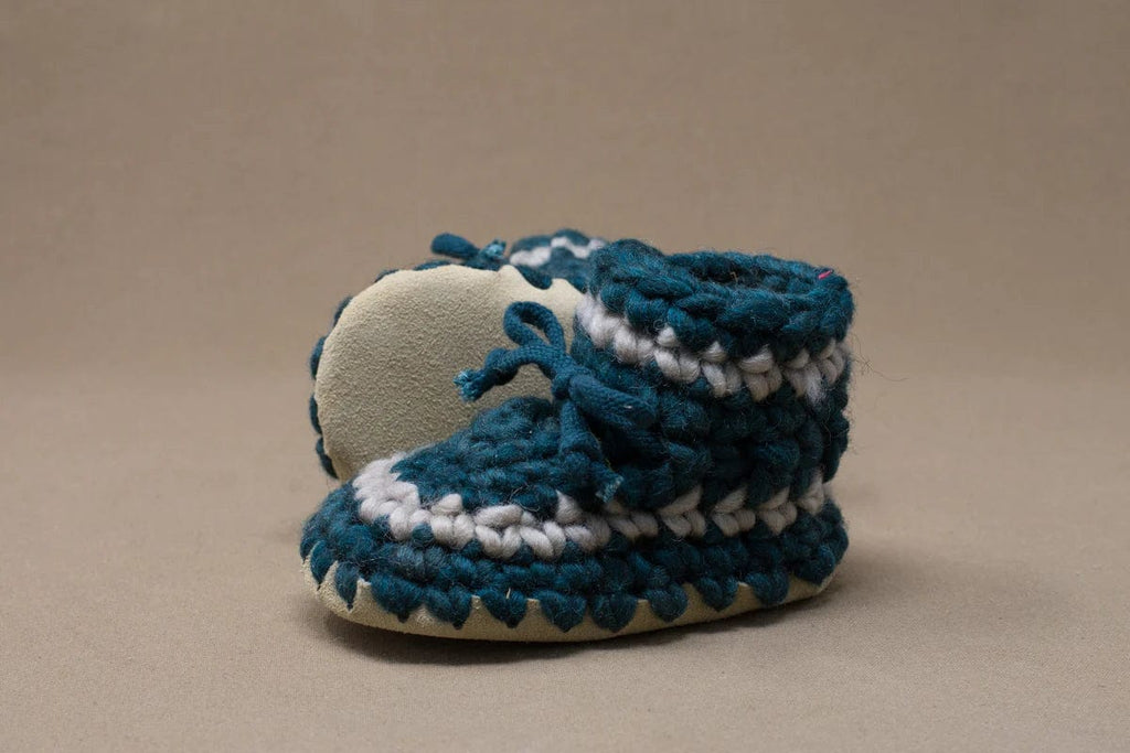 FOREST STRIPE Padraig Baby Crocheted Slipper B3 (3 to 12 Months) By PADRAIG Canada - 69848