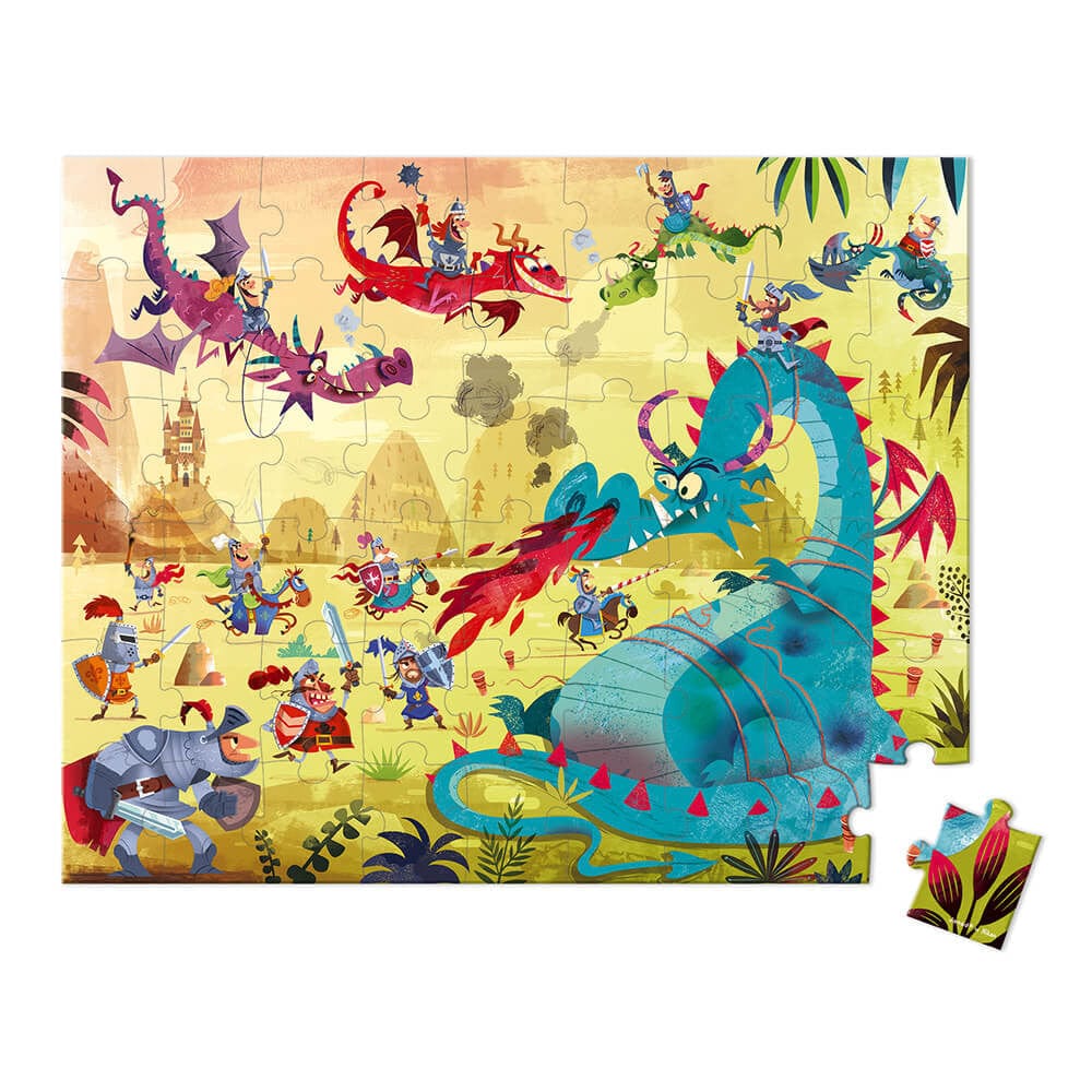 Janod 54-Piece Puzzle - Dragons By JANOD Canada - 76424