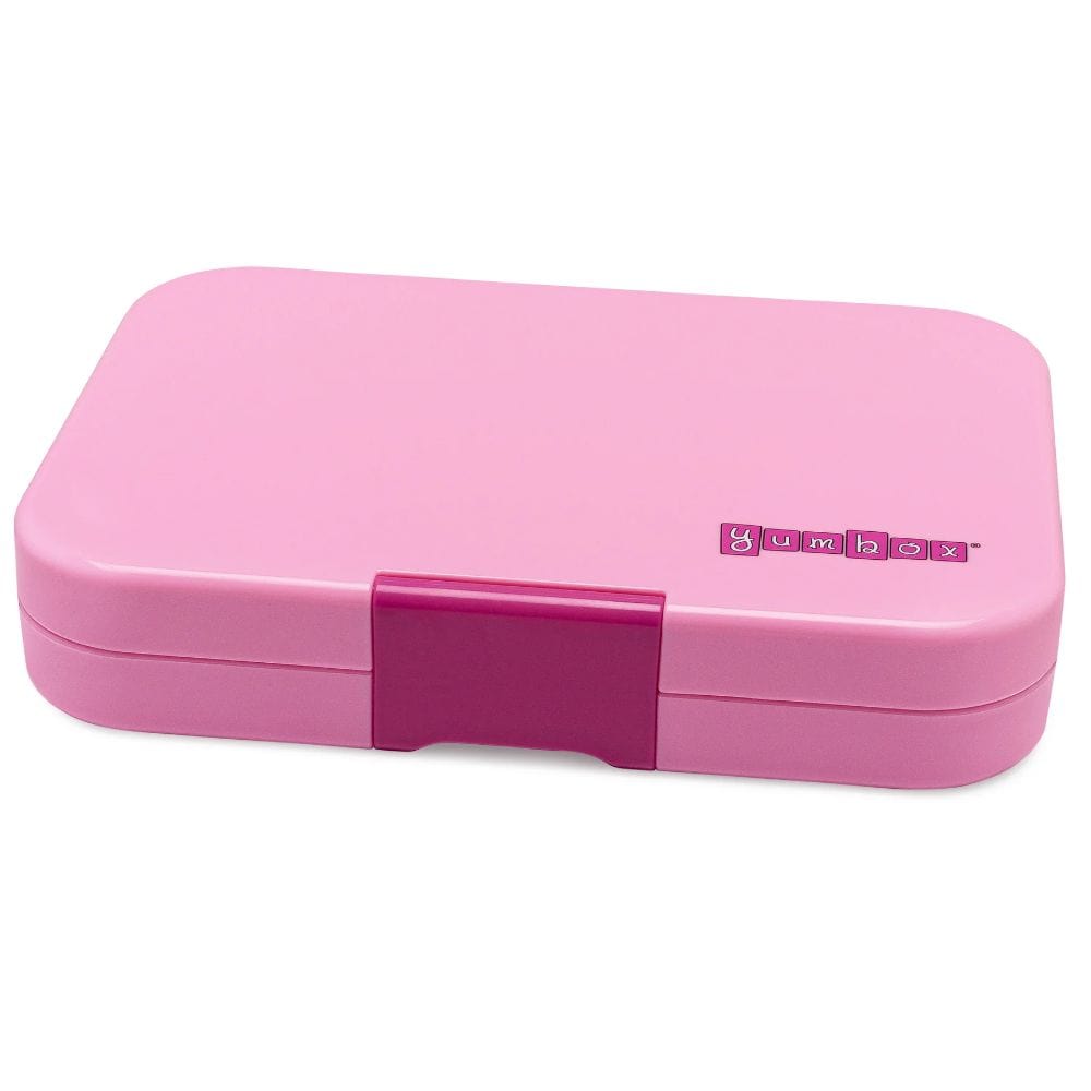 Yumbox Tapas 4 Compartment Bento Box - Capri Pink w/ Rainbow Tray By YUMBOX Canada - 76569