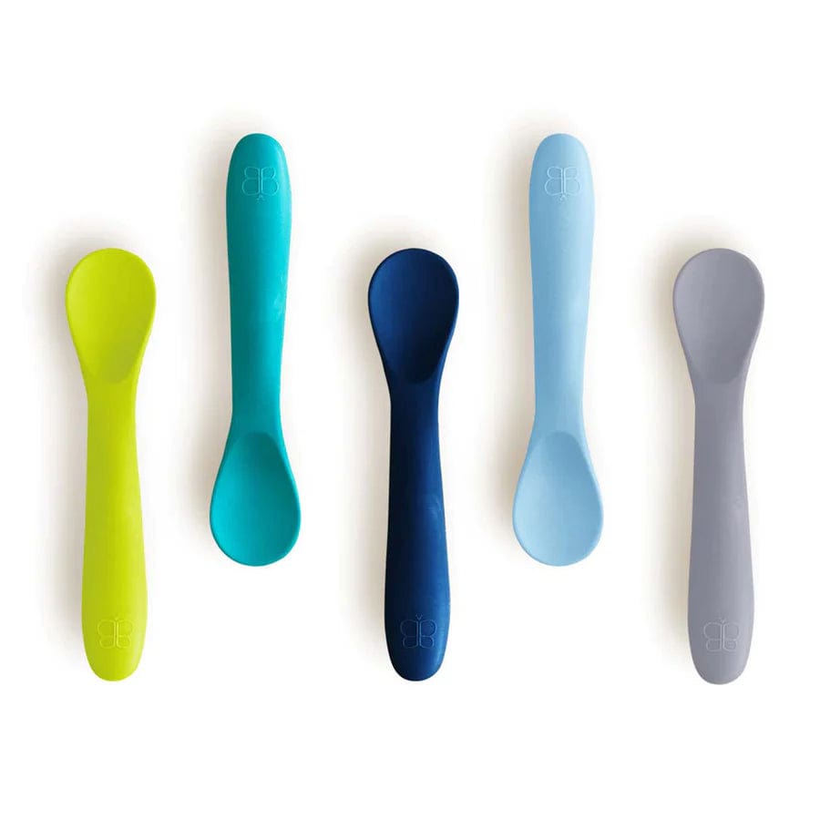 Bbluv Set of 5 Silicone Spoons - Blue By BBLUV Canada - 76587