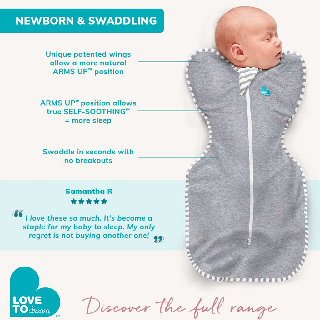 SMALL Love To Dream Swaddle UP Original - Dusty Blue By LOVE TO DREAM Canada - 77379