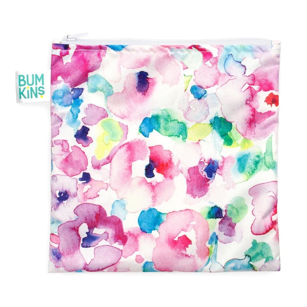 Bumkins Large Snackbag - Watercolour Floral By BUMKINS Canada - 78330