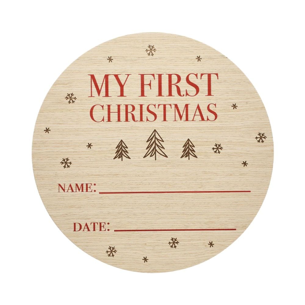 Pearhead Wooden My First Christmas Sign By PEARHEAD Canada - 79291