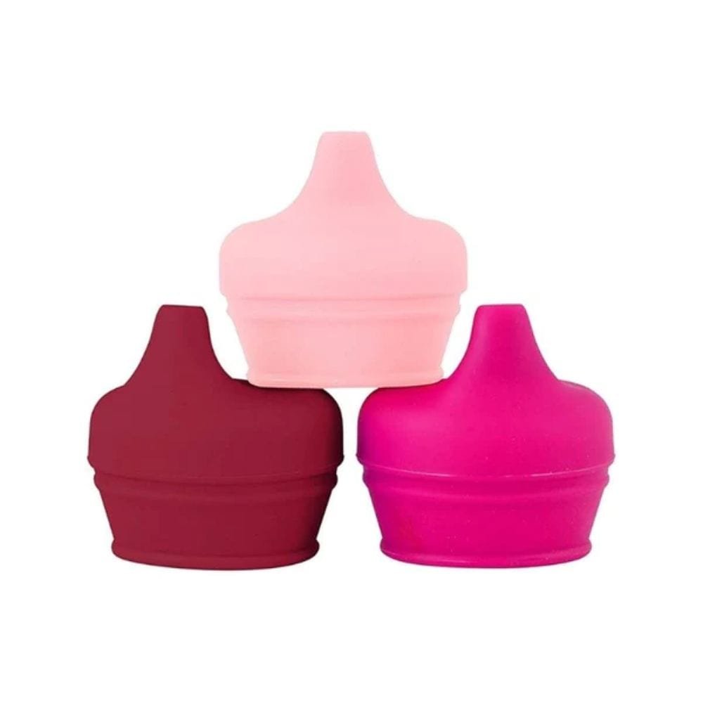 Boon 3 Pack Snug Spout with Lids - Pink By BOON Canada - 79294