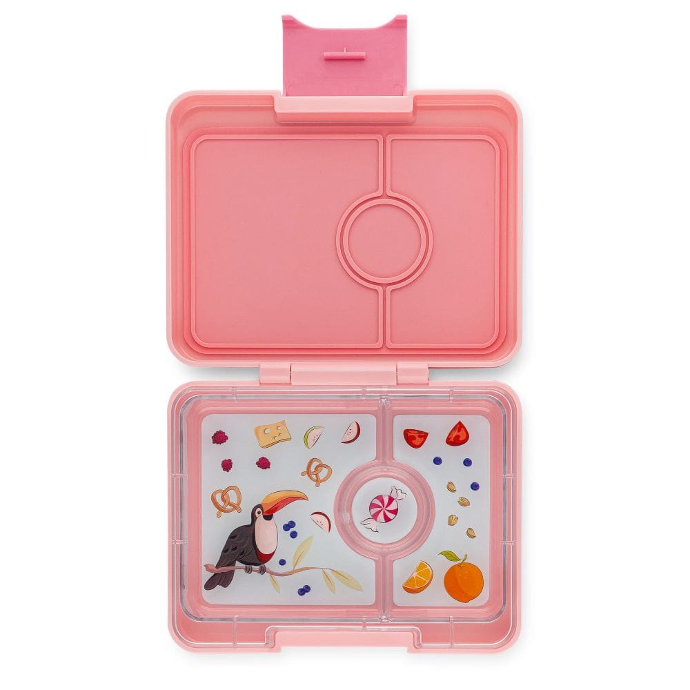 Yumbox Snack Size Bento Lunch Box - Coco Pink w/ Toucan Tray By YUMBOX Canada - 79638
