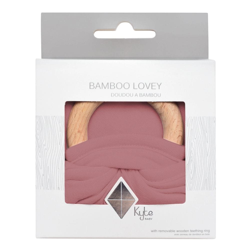 Kyte Baby Lovey Wooden Teething Ring - Dusty Rose By KYTE BABY Canada - 80268