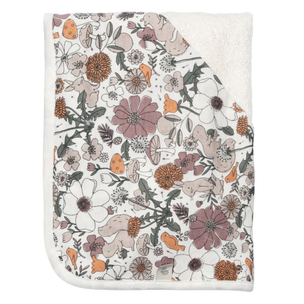 Perlimpinpin Bamboo Hooded Towel - Floral Patch By PERLIMPINPIN Canada - 80322