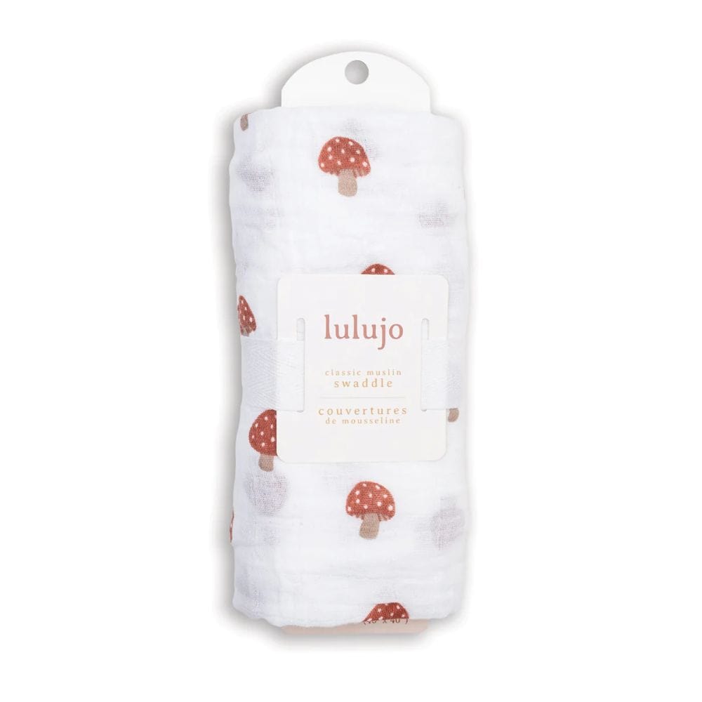 Lulujo Classic Muslin Swaddle - Mushroom By LULUJO Canada - 80545