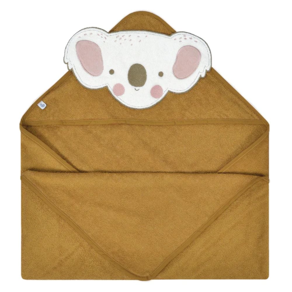 Perlimpinpin Baby Hooded Towel - Koala/Caramel By PERLIMPINPIN Canada - 80723