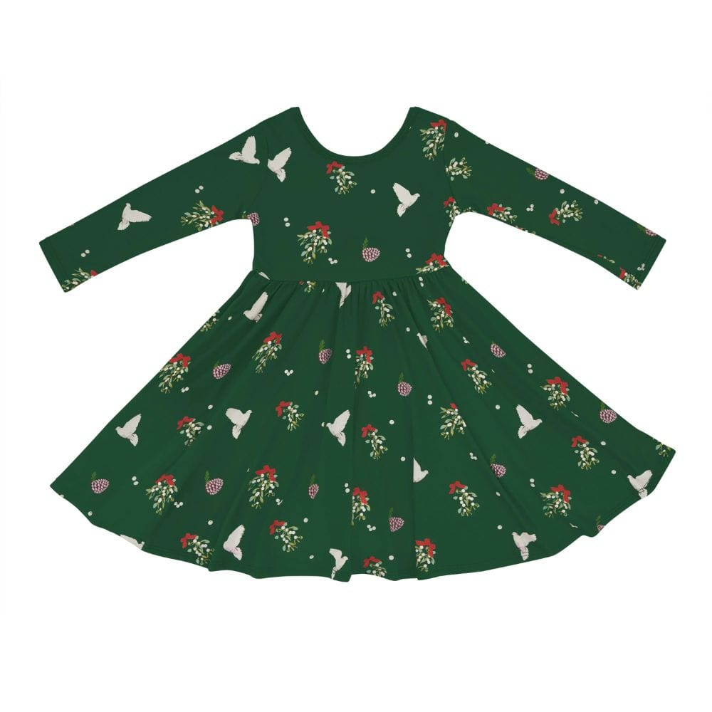 2T / MISTLETOE Kyte Baby Long Sleeve Twirl Dress - Mistletoe By KYTE BABY Canada - 80827