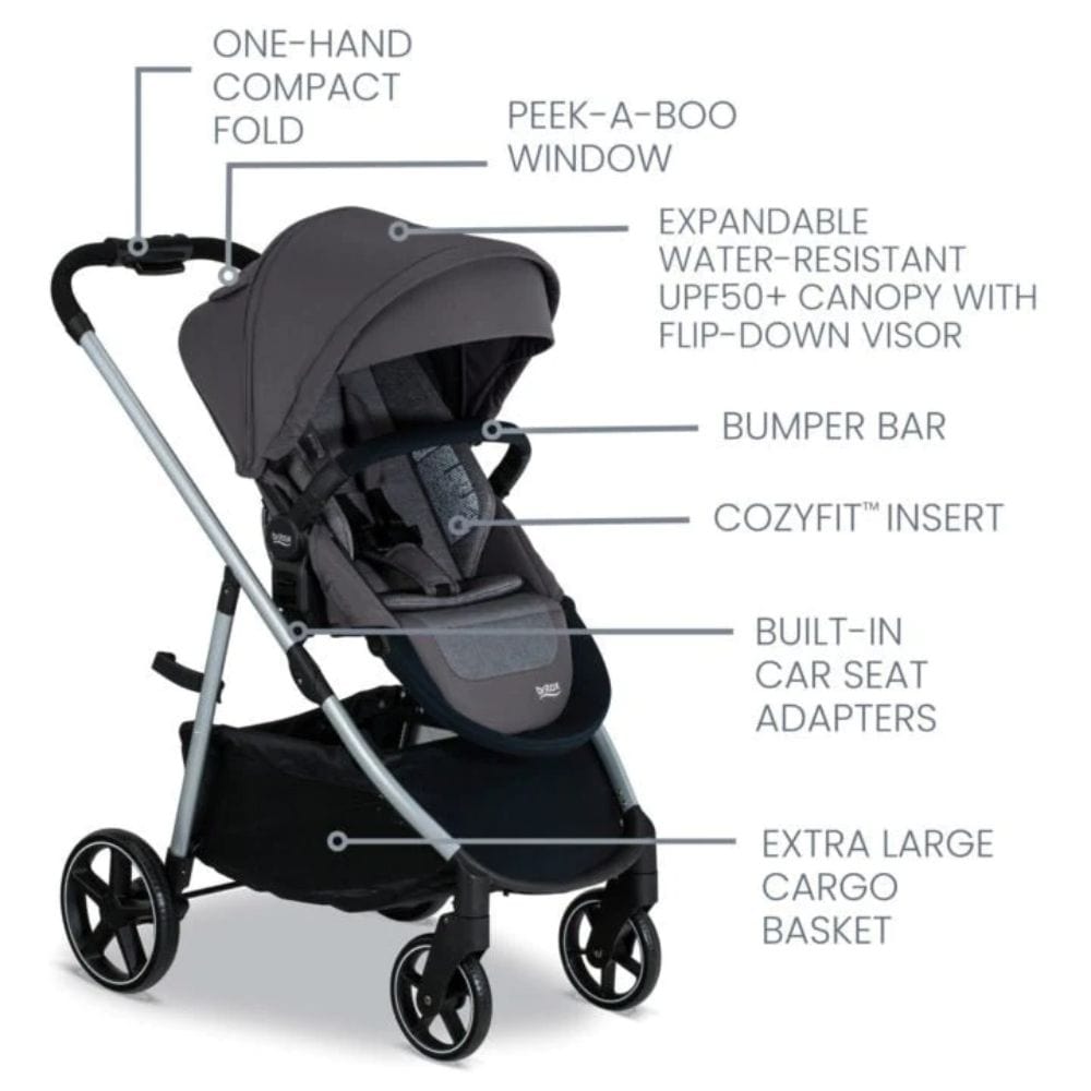 Britax Grove Stroller - Pindot Onyx By BRITAX Canada - 80937