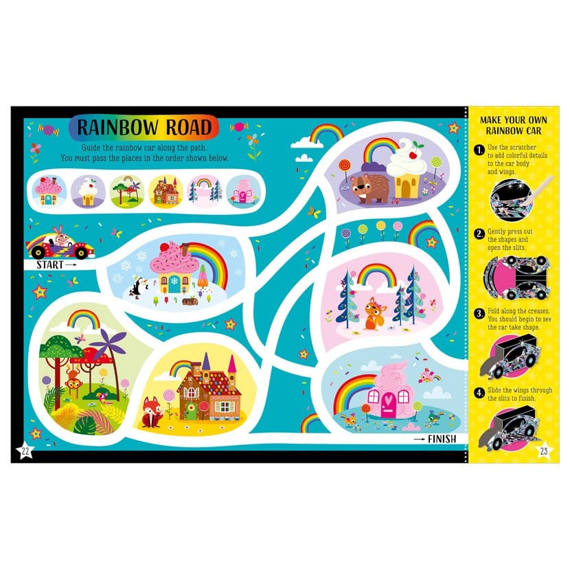 MBI Scratch and Sparkle Rainbows Activity Book By MBI Canada - 81095