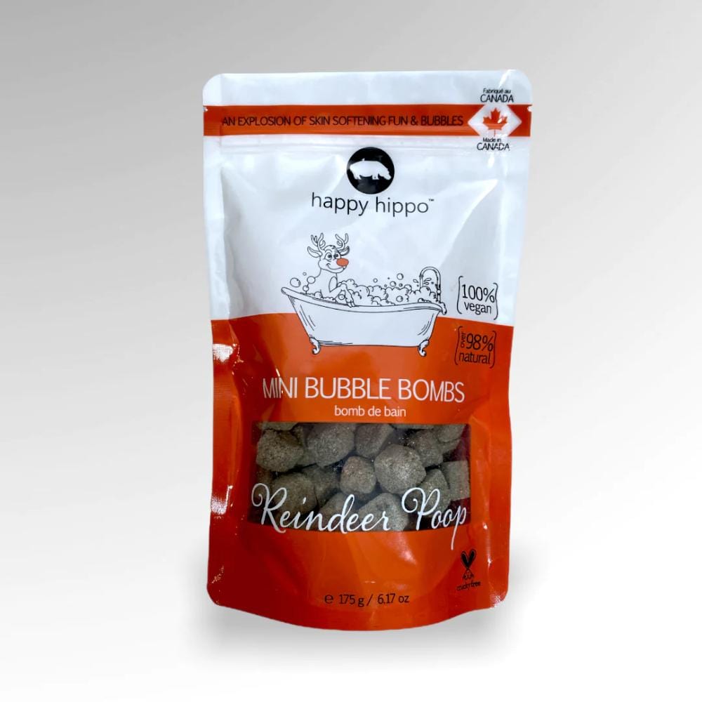 Happy Hippo Mini Bubble Bombs - Reindeer Poop 175G By HAPPY HIPPO Canada - 81105