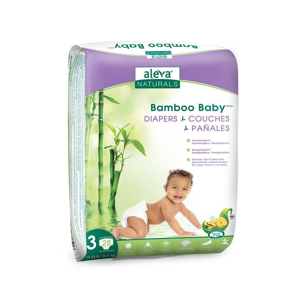 Aleva Naturals Bamboo Baby Diapers - Size 3 By ALEVA NATURALS Canada - 81196