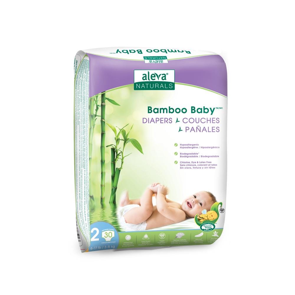 Aleva Naturals Bamboo Baby Diapers - Size 2 By ALEVA NATURALS Canada - 81197
