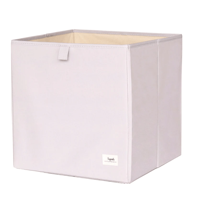 3 Sprouts Recycled Fabric Storage Box - Light Gray By 3 SPROUTS Canada - 81212