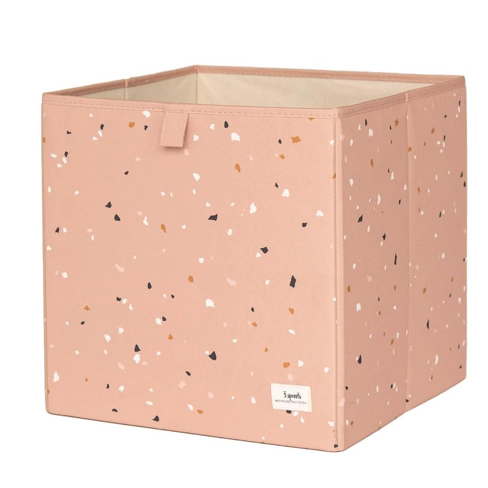 3 Sprouts Recycled Fabric Storage Box - Terrazzo Clay By 3 SPROUTS Canada - 81215
