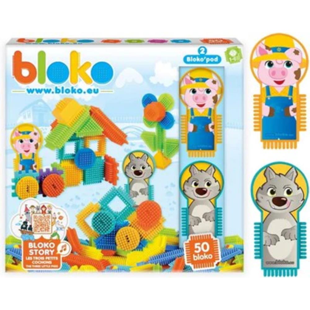 Bloko Three Little Piggies - 50 Blocks By BLOKO Canada - 81587