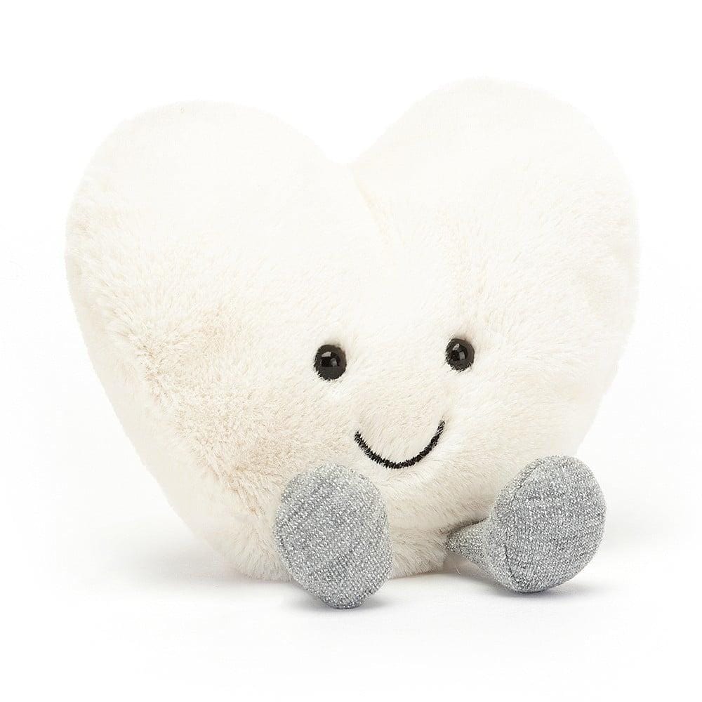 Jellycat Amuseable Cream Heart - Small By JELLYCAT Canada - 81741