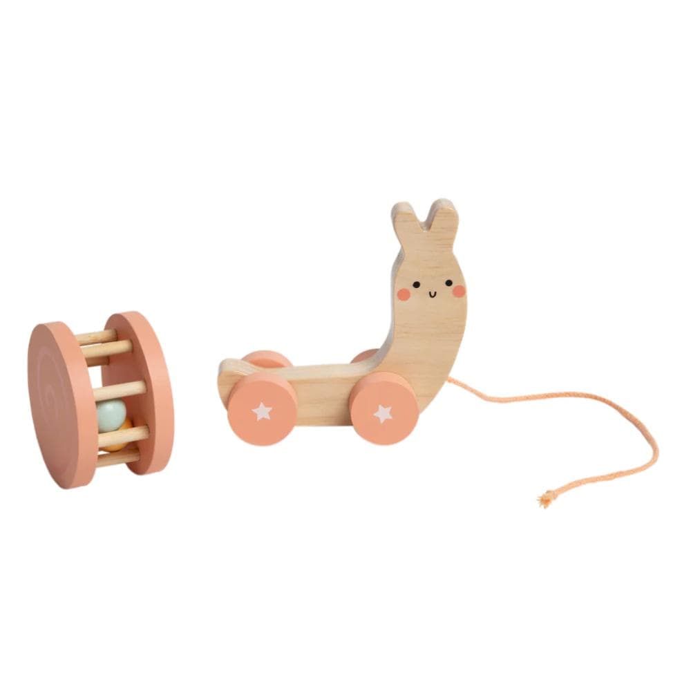 Pearhead Snail Wooden Pull Toy By PEARHEAD Canada - 81780