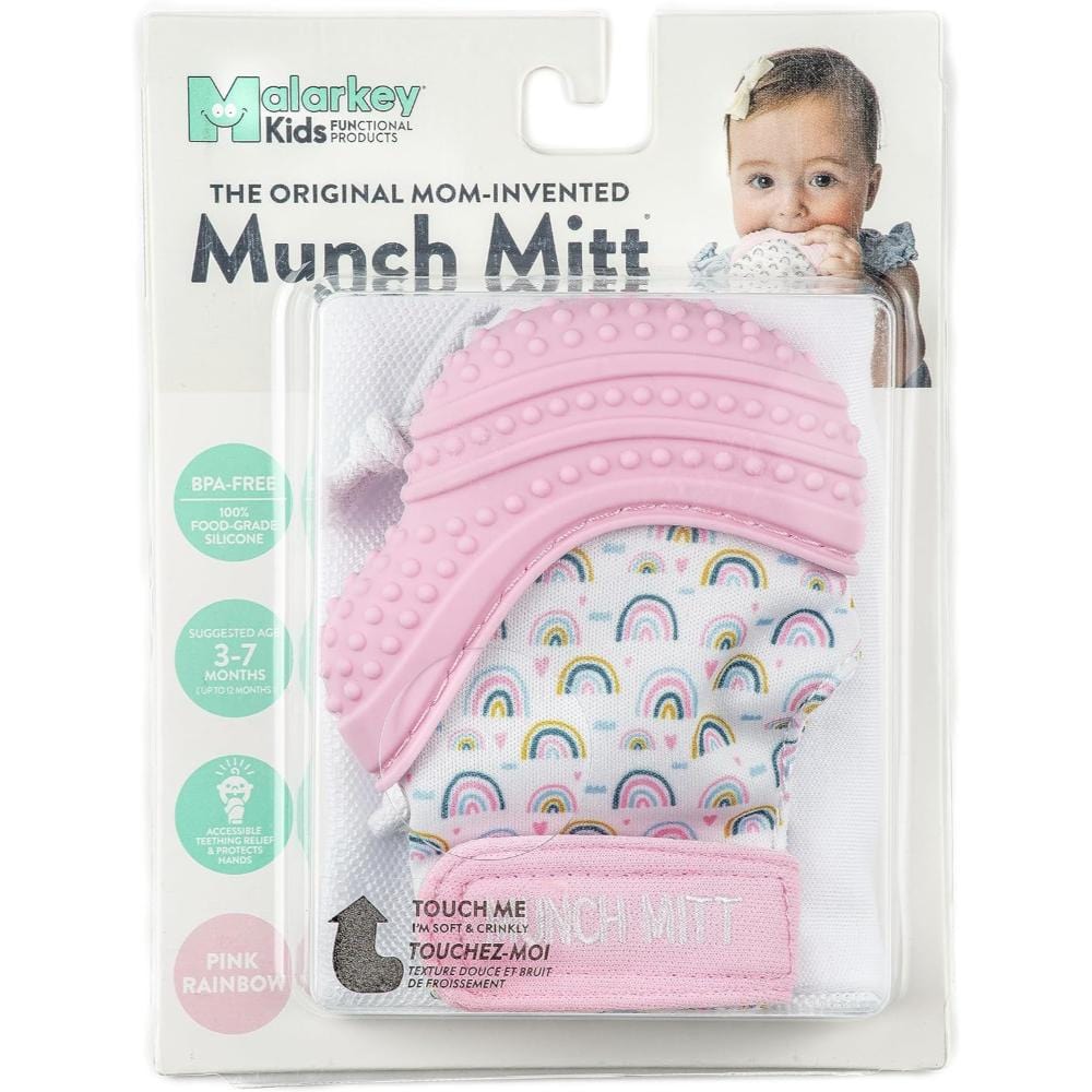 Malarkey Kids Munch Mitt - Pink Rainbow By MALARKEY Canada - 81792