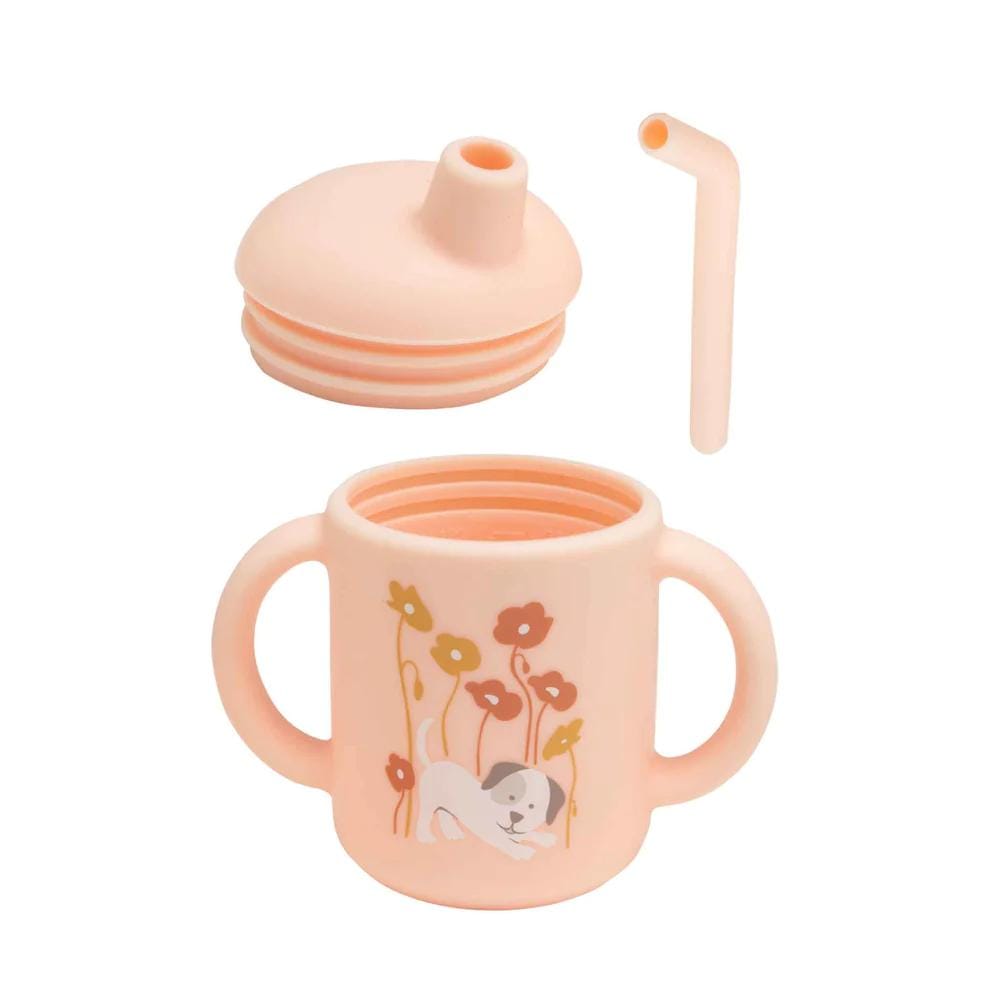 Sugarbooger Fresh & Messy Sippy Cup - Puppies & Poppies By SUGARBOOGER Canada - 81854