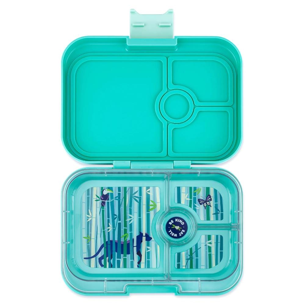 Yumbox Panino 4 Compartment - Tropical Aqua w/ Panther Tray By YUMBOX Canada - 82167
