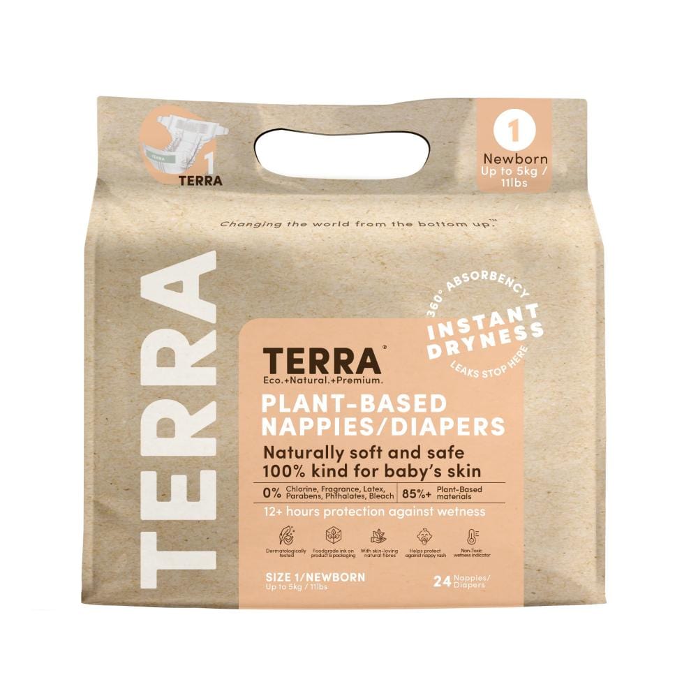 Terra Size 1 Diapers - Newborns By TERRA Canada - 82483