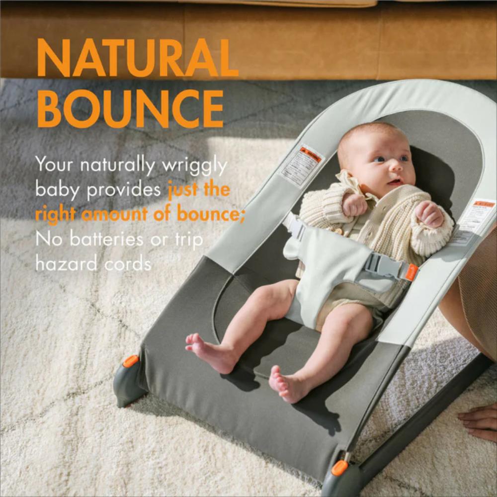 Boon Slant Portable Baby Bouncer - Grey By BOON Canada - 82519
