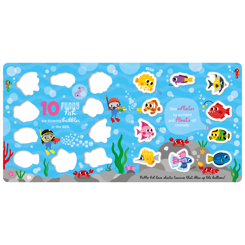MBI 10 Funny Fish Board Book By MBI Canada - 82531