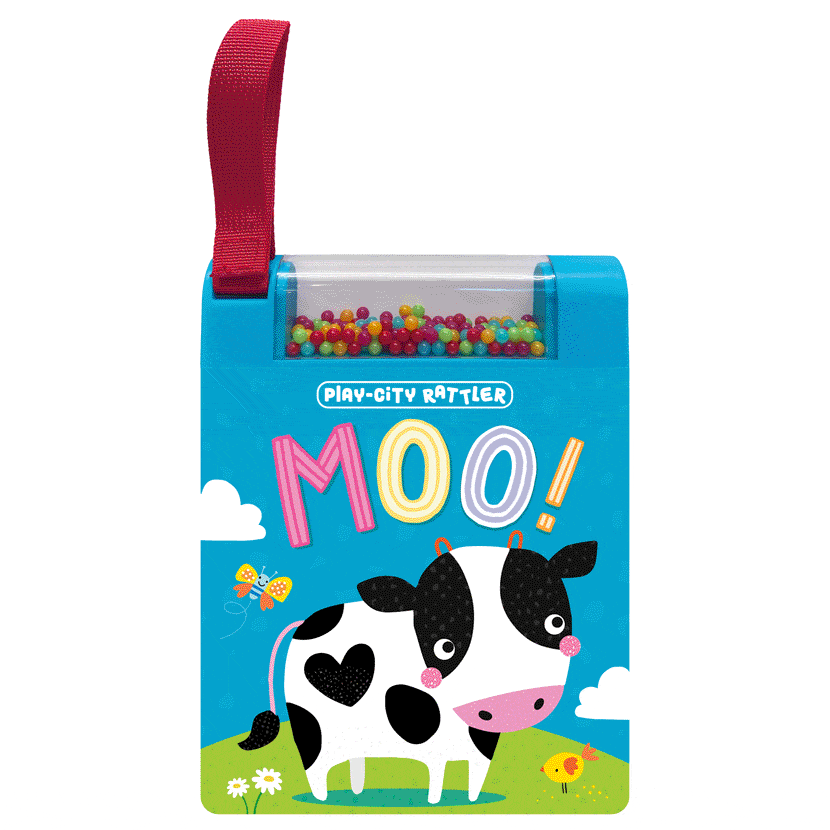 MBI Board Book - Play-City Rattler Moo! By MBI Canada - 82534