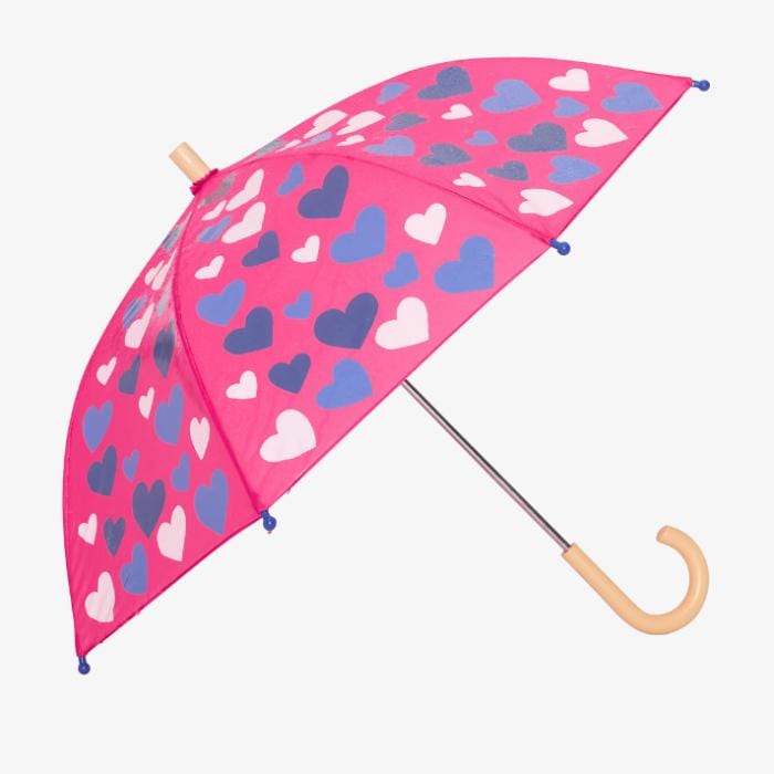 Hatley Color Changing Umbrella - White Hearts By HATLEY Canada - 82823