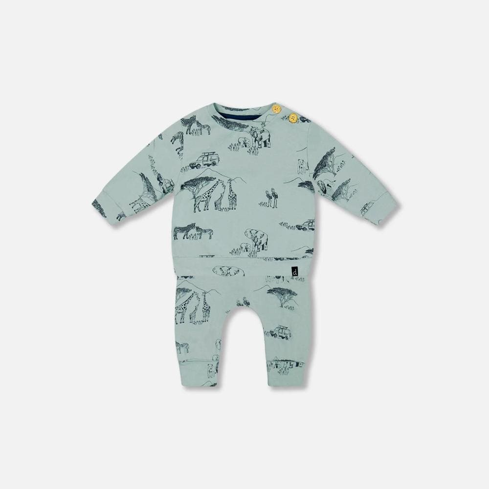 18M / SMALL JUNGLE Deux Par Deux Organic Top & Pant Set - Small Jungle By DEUX PAR DEUX Canada - 83416