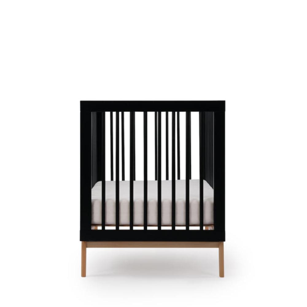 Dadada Soho Baby Crib - Black with Natural Legs By DADADA Canada - 83496