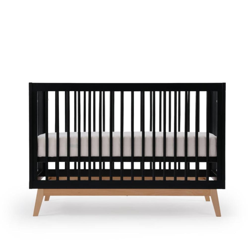 Dadada Soho Baby Crib - Black with Natural Legs By DADADA Canada - 83496