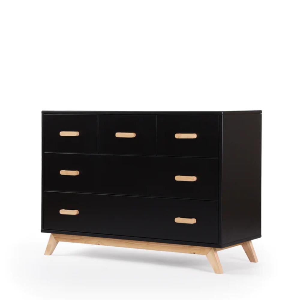 Dadada Soho 5-Drawer Dresser - Black and Natural By DADADA Canada - 83677