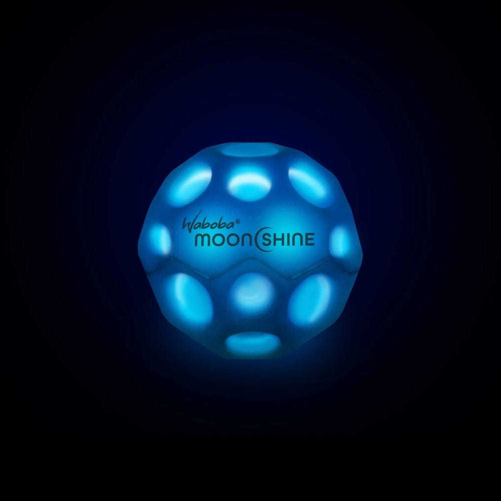 BLUE Waboba Coloured Moon Balls - Light Up Moonshine By WABOBA Canada - 84139