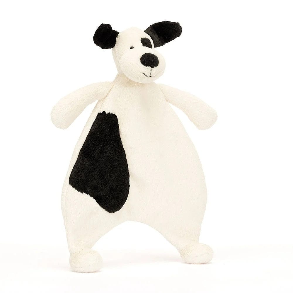 Jellycat Bashful Puppy Comforter - Black & Cream By JELLYCAT Canada - 84438