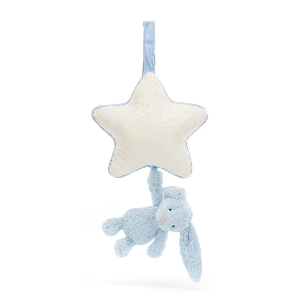 Jellycat Musical Pull Bashful Bunny Blue By JELLYCAT Canada - 84445
