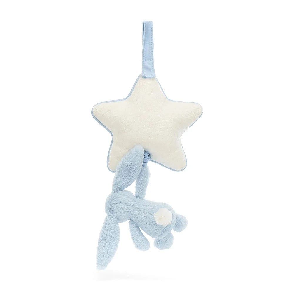 Jellycat Musical Pull Bashful Bunny Blue By JELLYCAT Canada - 84445