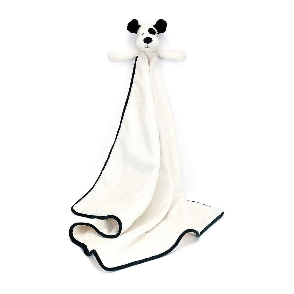 Jellycat Bashful Puppy Blankie - Black and Cream By JELLYCAT Canada - 84450