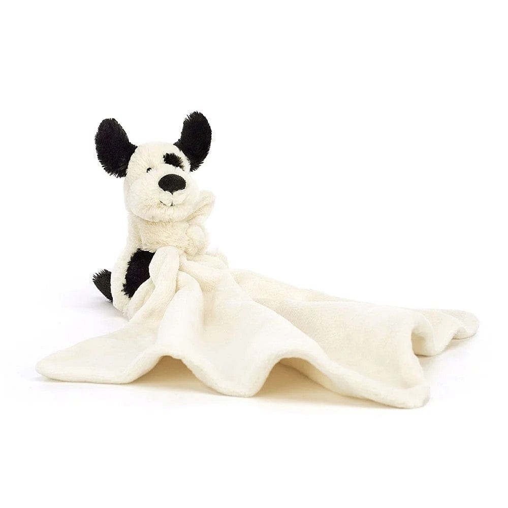 Jellycat Bashful Puppy Soother - Black and Cream By JELLYCAT Canada - 84458