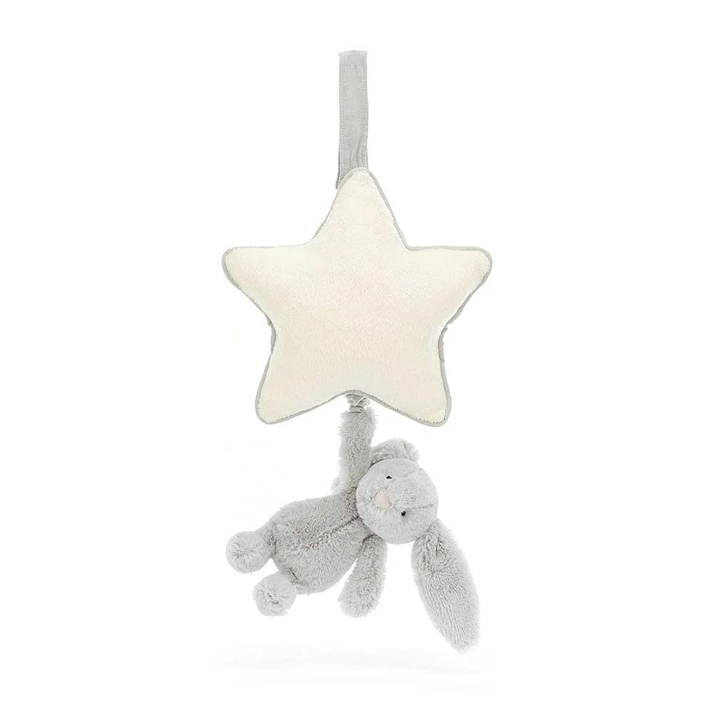 Jellycat Musical Pull Bashful Bunny Grey By JELLYCAT Canada - 84462