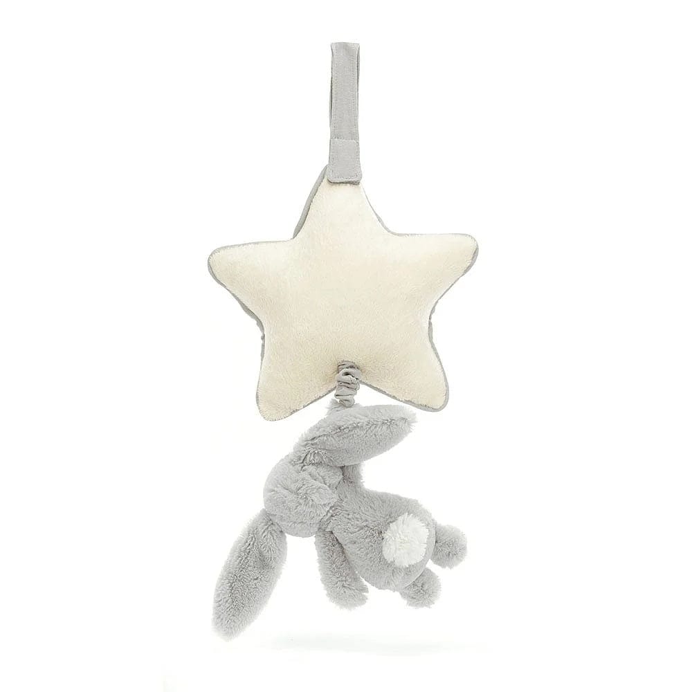 Jellycat Musical Pull Bashful Bunny Grey By JELLYCAT Canada - 84462