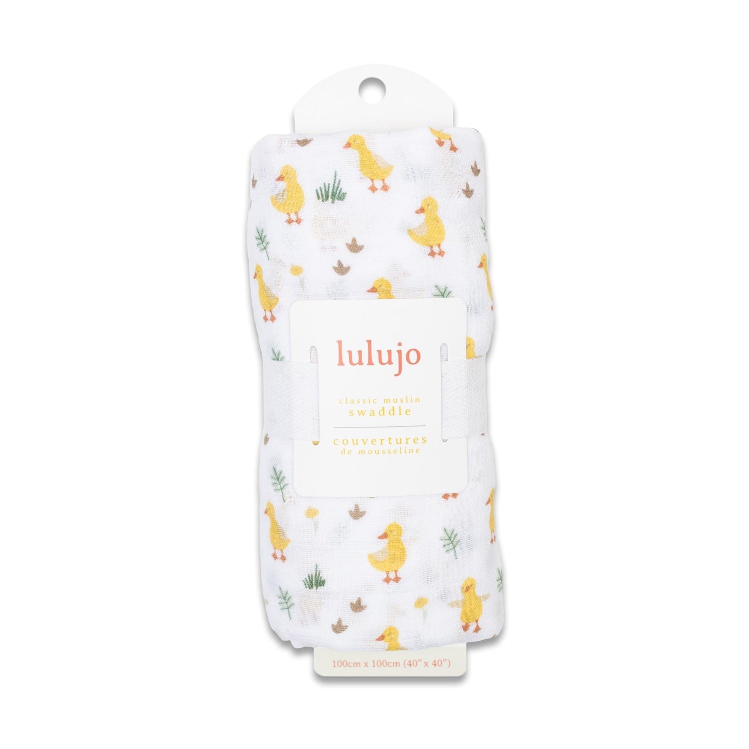 Lulujo Classic Muslin Swaddle Ducks Ships from Ontario – Jump